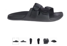 Chaco Chillos Slide Black/Black Comfort Sandal Men's US sizes 7-15 NIB!!!