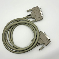 DB25 Serial Cable 25 Pin Male to Female 6.0 Ft Tan