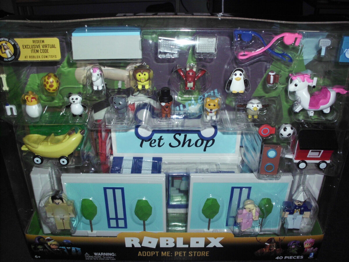 Roblox Celebrity Collection - Adopt Me: Pet Store Deluxe Playset [Includes  Exclusive Virtual Item] 