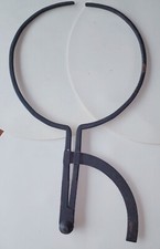 RARE COMPAS DE TAILLEUR DE PIERRE  CHARPENTIER FER FORGÉ ART POPULAIRE OUTIL