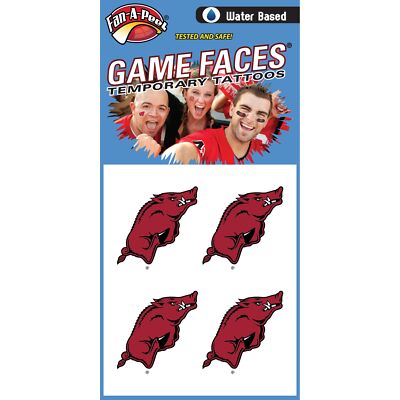 Fan-A-Peel Arkansas Water Based Peel and Stick Temporary Tattoos