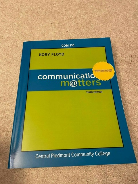 Munication Matters Kory Floyd 3rd Edition Paperback 2018 Mcgraw Hill For Sale Online Ebay Munication Matters Kory Floyd 3rd Edition Paperback 2018 Mcgraw Hill For Sale Online Ebay