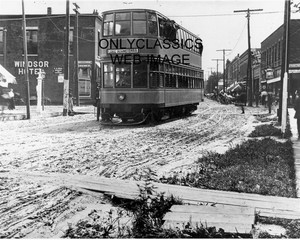 1915 Excelsior Mn Main Street Lake Minnetonka Trolley Car Train 8x10 Photo Ebay