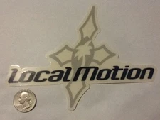 This Vintage Local Motion Surfing Sticker Decal  / large