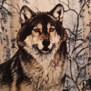 Wolf Fleece Blanket Throw 48x58 by Al Agnew "Wolf Pack ...
