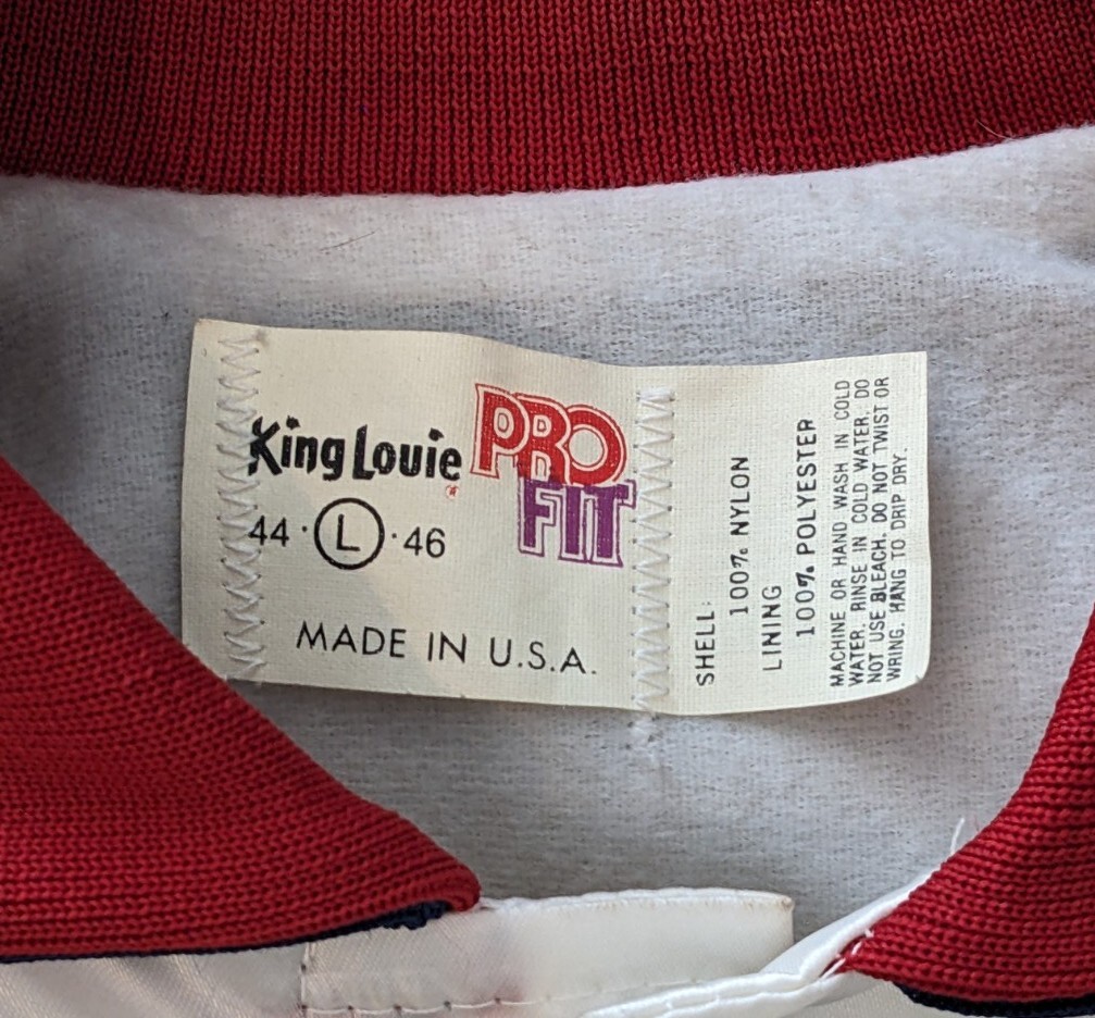VTG 80s Pepsi Cola Jacket Ventura White Embroidered Satin
