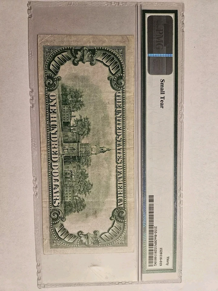 PMG 30 1934A $100 BILL NEW YORK🔥Julian Morgenthau🔥Fr#2153-Bm Mule (BA Block)🔥 - Image 2 of 2