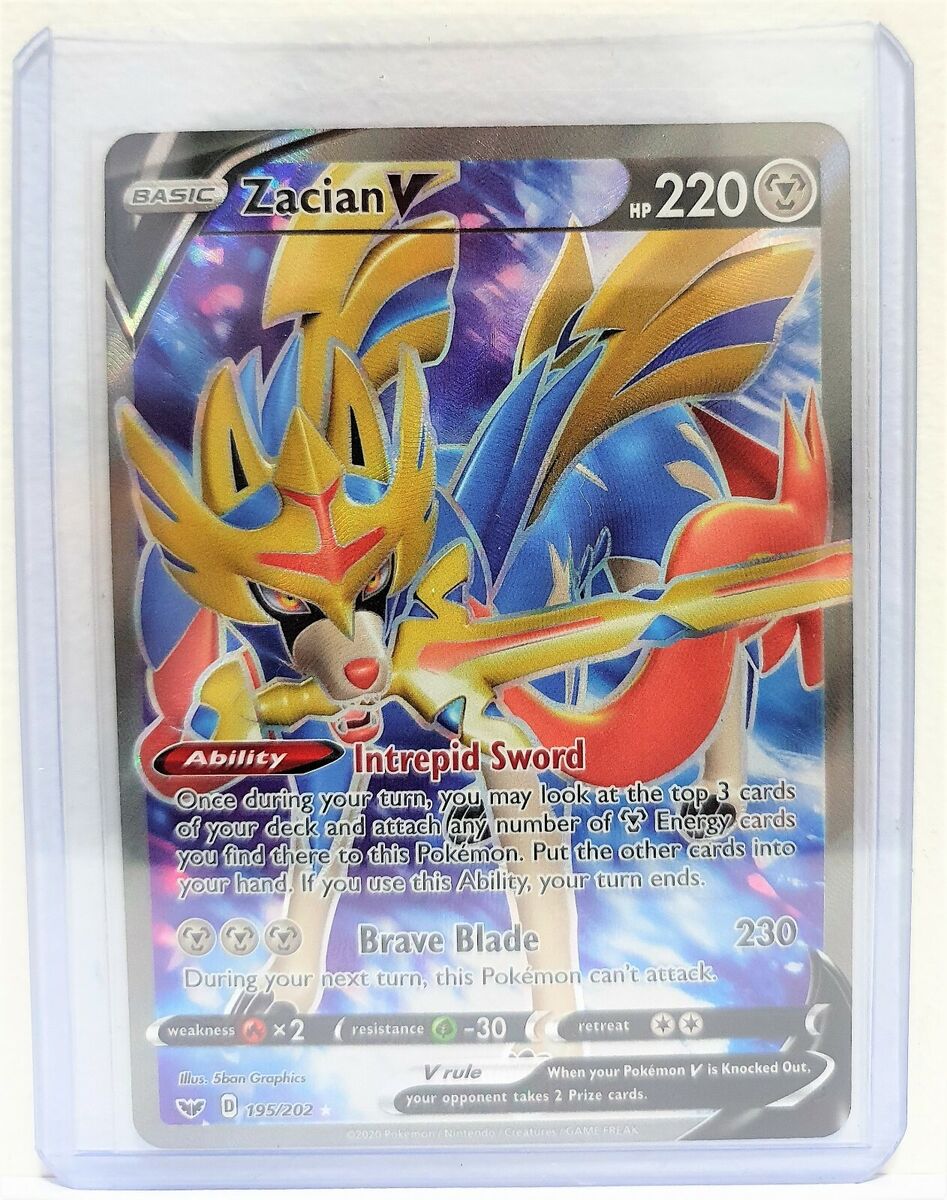 195/202 Zacian V, Rare Ultra Card