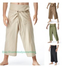 Fashion Casual Pants Solid Thai Fisherman Pants Men's Loose Yoga Harun Pants