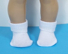 White Basic Anklet Bobby Socks Doll Clothes For 18" American Girl Debs 