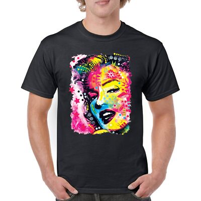 Dean Russo Colorful Marilyn T-shirt Neon Hot Symbol Starlet Men's Tee