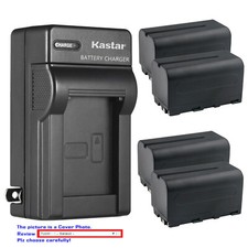 Kastar Battery AC Charger for FEELWORLD FW760 7" IPS 4K HDMI Full HD Monitor