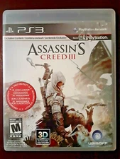 Assassin's Creed III Sony Playstation 3 PS3 Video Game Complete & Tested