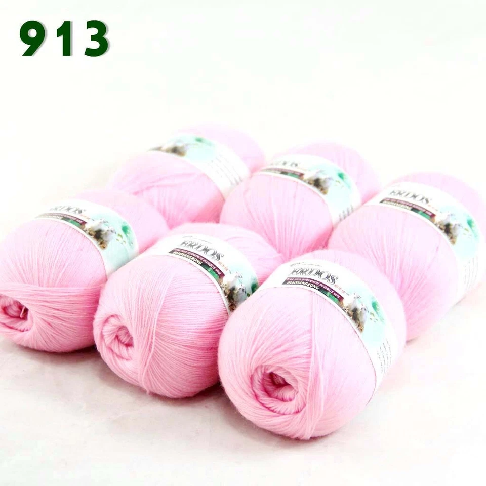 Sale 6 Skeinsx50g LACE Soft Acrylic Wool Cashmere hand knitting Crochet Yarn 913 - Image 3 of 4