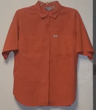 VINTAGE Venezia Button Sports Wear Short Sleeve Button Up Shirt Size 18