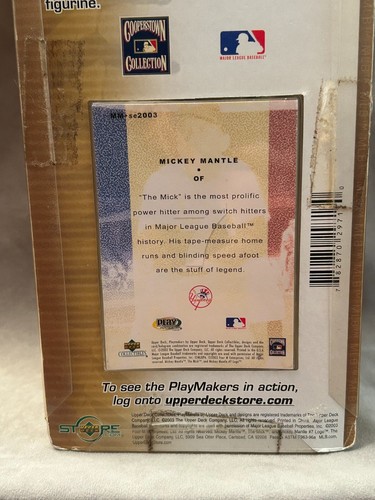2003 Play Makers Upper Deck Mickey Mantle Bobblehead with Card Yankees HOF - Picture 4 of 5