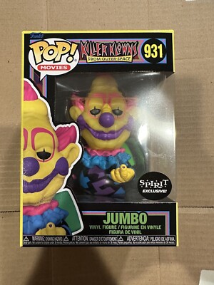 Funko Pop Jumbo 931 Killer Klowns Outer Space Black light Spirt Exclusive NEW