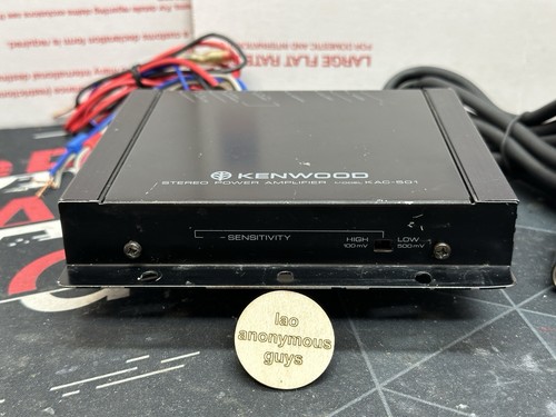 KENWOOD # KAC-501 2 Channel Amplifier Vintage Old School SQ OG RESTORED TESTED - 第 3/18 張圖片