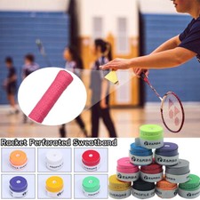 Racket Perforated Sweatband 10Pcs Tennis Racket Overgrips Racquets Hand Glue