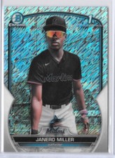 2023 Bowman Chrome JANERO MILLER 1st RC Prospect Shimmer Refractor