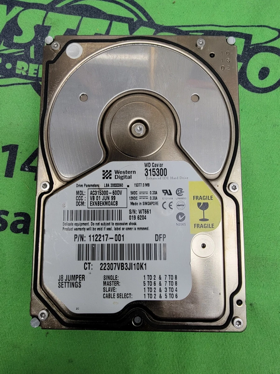 Disque dur ide western digital de 160 go – wd1600bb (1171) à Lempdes