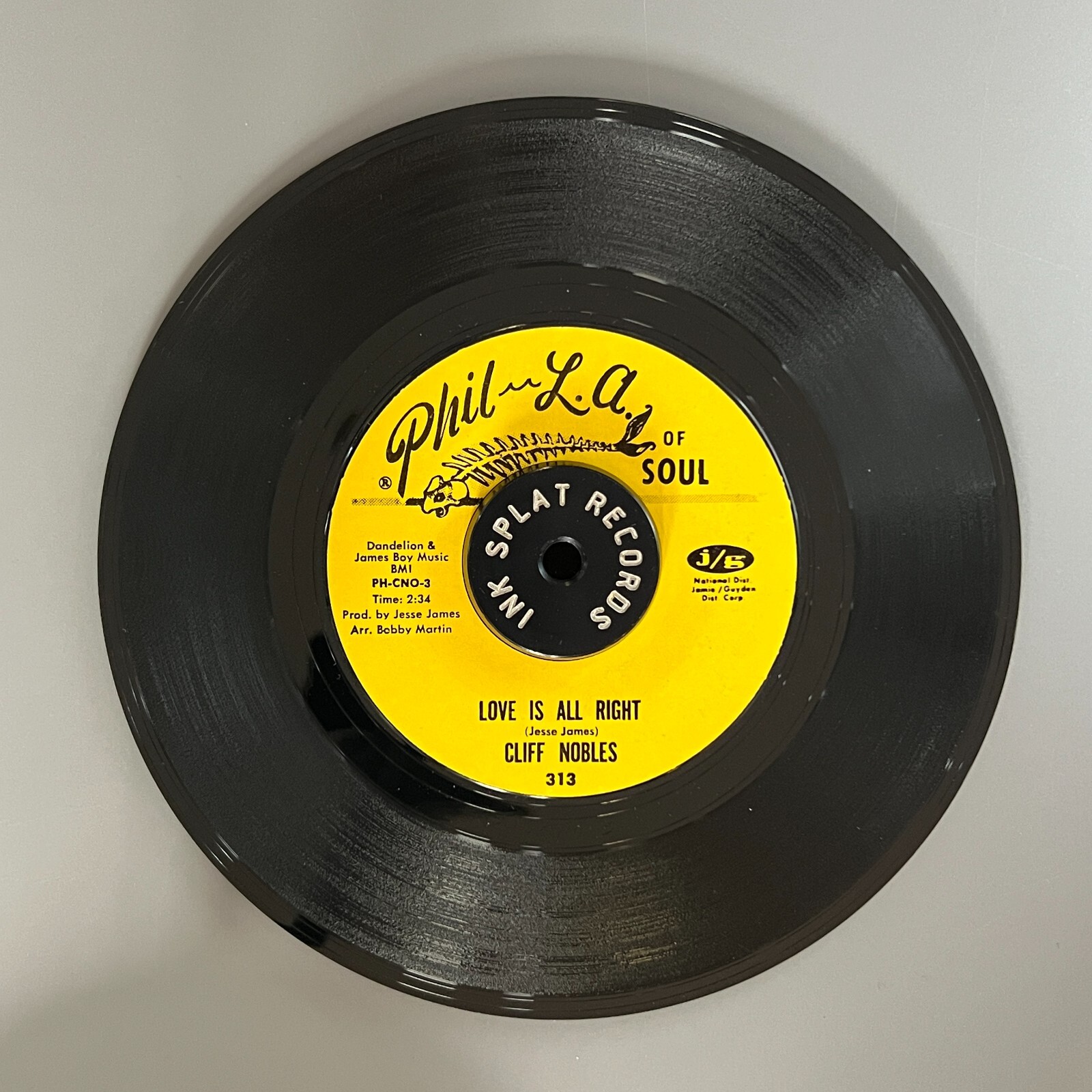 Cliff Nobles - Love Is All Right - Phila LA - Northern Soul 45rpm USA Original