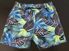 Hurley Volley Elastic Waist Swim Shorts Mens Size S - Tropical PRINT K4 