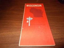 1968 Standard Oil Wisconsin Vintage Road Map 