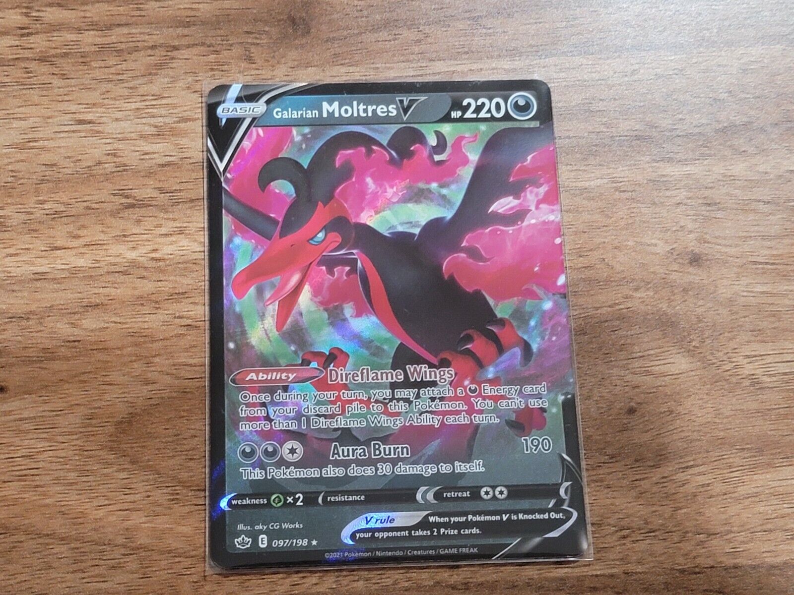 Pokemon Trading Card Game S5a 077/070 SR Galarian Moltres V (Rank A)