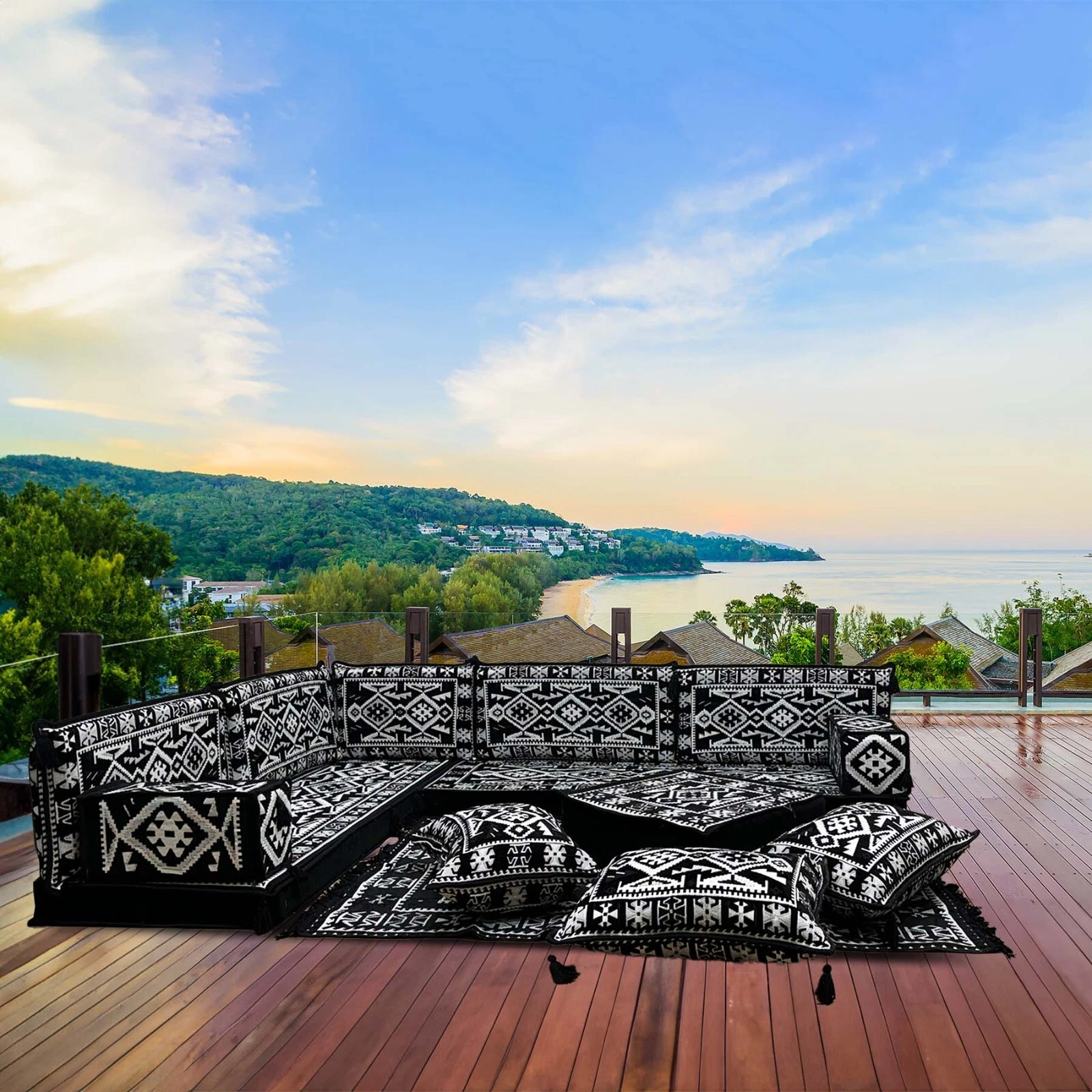 Oriental Seating Area Set, Seating Area, Oriental Sofa, Arabic Corner Majlis
Opens in a new window o