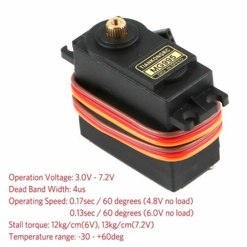 4PCS 20KG Metal Gear Servo Digitale Coreless ALTA VELOCITÀ DI COPPIA per RC Impermeabile - Foto 9 di 11