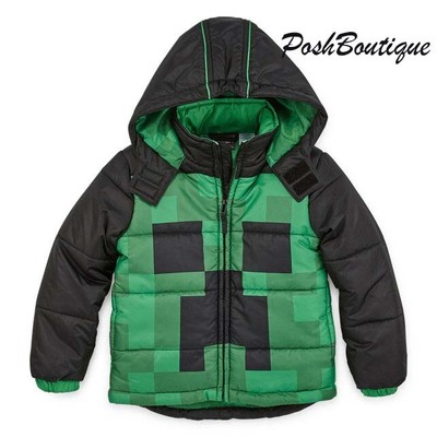 boys green puffer jacket