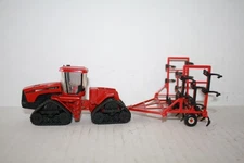 CASE IH STX450 TRACTOR and MINIMAL TILLAGE CHISEL PLOW-1/64-GOOD-RED-LOOSE-ERTL