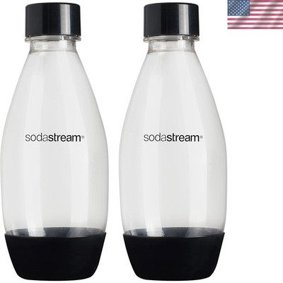 Dishwasher Safe 0.5L Carbonating Bottles - Set of 2 for Effortless Soda Making