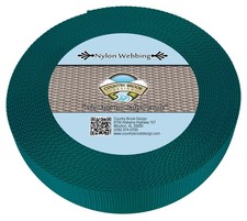Country Brook Design  1 1/2 Inch Teal Heavy Duty Nylon Webbing, 20 Yards