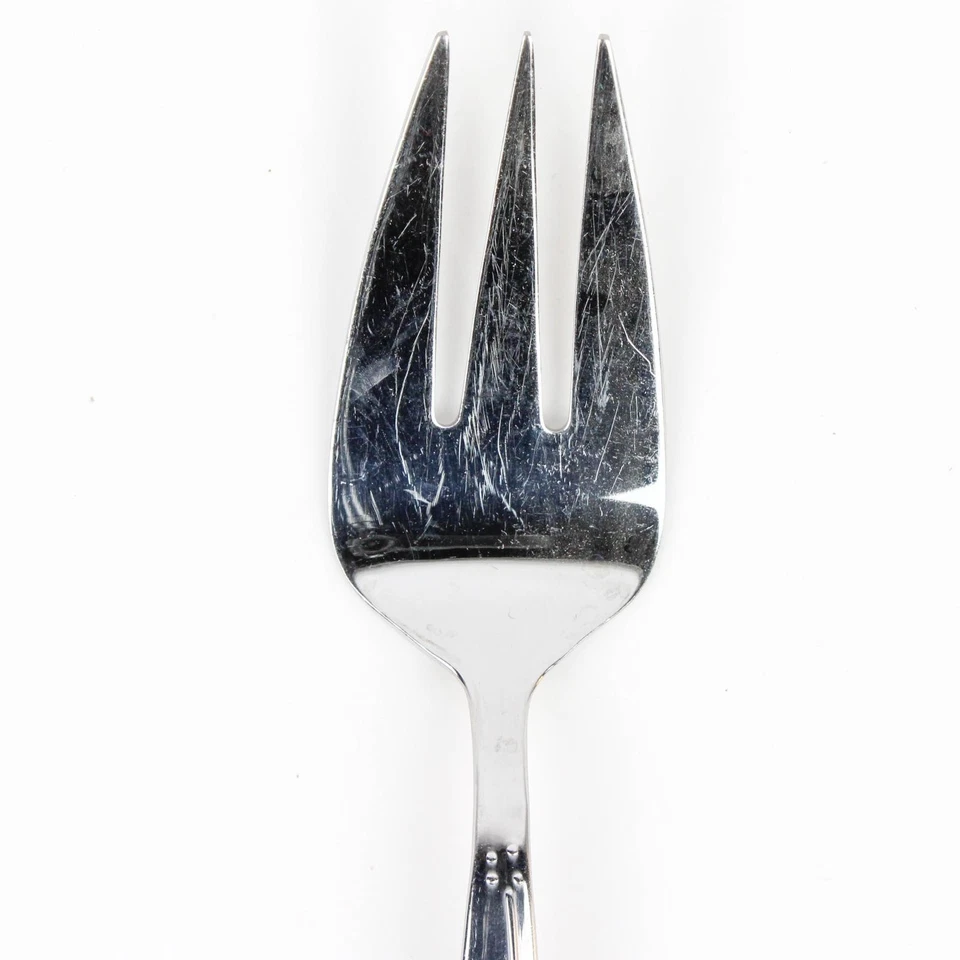 Set of 2 Reed & Barton Fiori Serving Utensils Serving Fork & Spoon 18/10 SS - Image 3 of 4