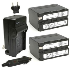 Replacement for Sony NP-F950 Battery 2-Pack, 8500mAh, L-Series and Charger