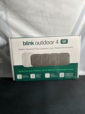 Blink Outdoor 4 XR , 4 Camera System w/Sync Module Included - New Sealed