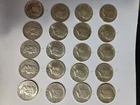20 U.S. 90 Per Cent Silver Half Dollars 16 Kennedy 4 Franklin 10 Dollar Face