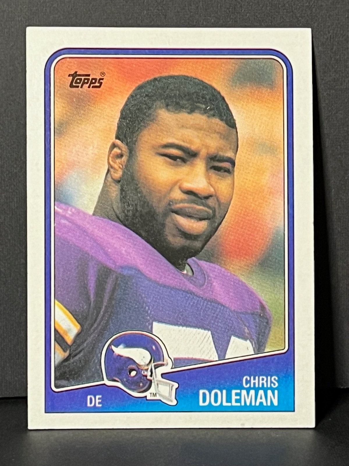 1988 Topps Chris Doleman #157 – Minnesota Vikings – HOF DE – NFL Card