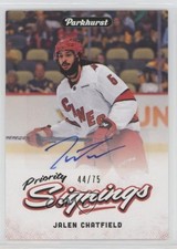 2025 Fall Expo Promo Parkhurst Priority Signings 44/75 Jalen Chatfield Auto 2vh