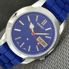 COLLECTIBLE SEIKO EXPO 70 AUTOMATIC JAPAN MENS VINTAGE BLUE DIAL WATCH a2801-U