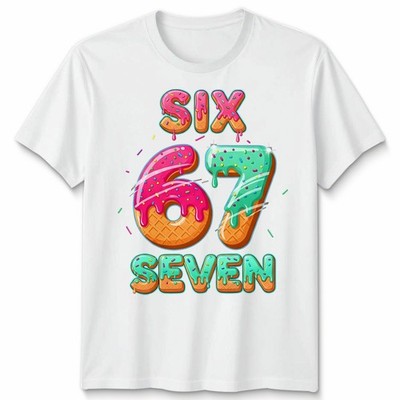 Sechs 6 sieben 7 Geburtstag Kinder altersspezifische Zahlen Herren Damen Grafik T-Shirt