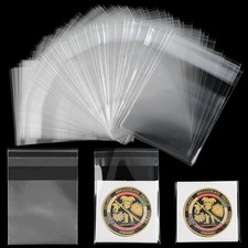 2000 Pcs Coin Flips 2x2 Sleeves Small Penny Coin Protector Clear Individual C...