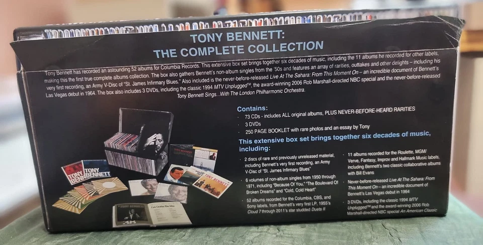 TONY BENNETT The Complete Collection Box Set Columbia Compilation 2011 Like New - Image 2 of 4