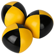 3PCS Yellow Black PU Thud Juggling Balls For Juggling Beginners Trending