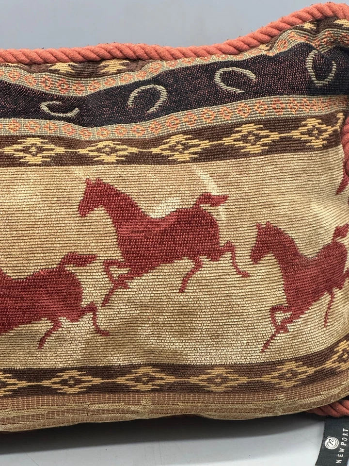Almohada decorativa temática caballo rectángulo occidental EE. UU. por Newport LEER Foto 4 de 4
