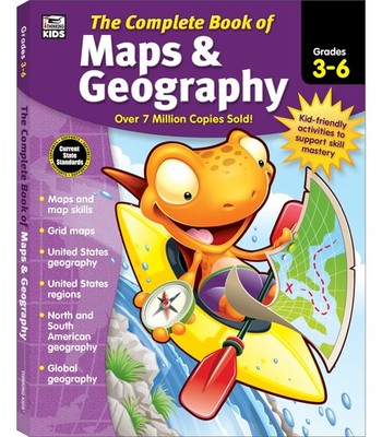 Complete Book of Maps and Geography Workbook, Global Geography for Kids Grad...