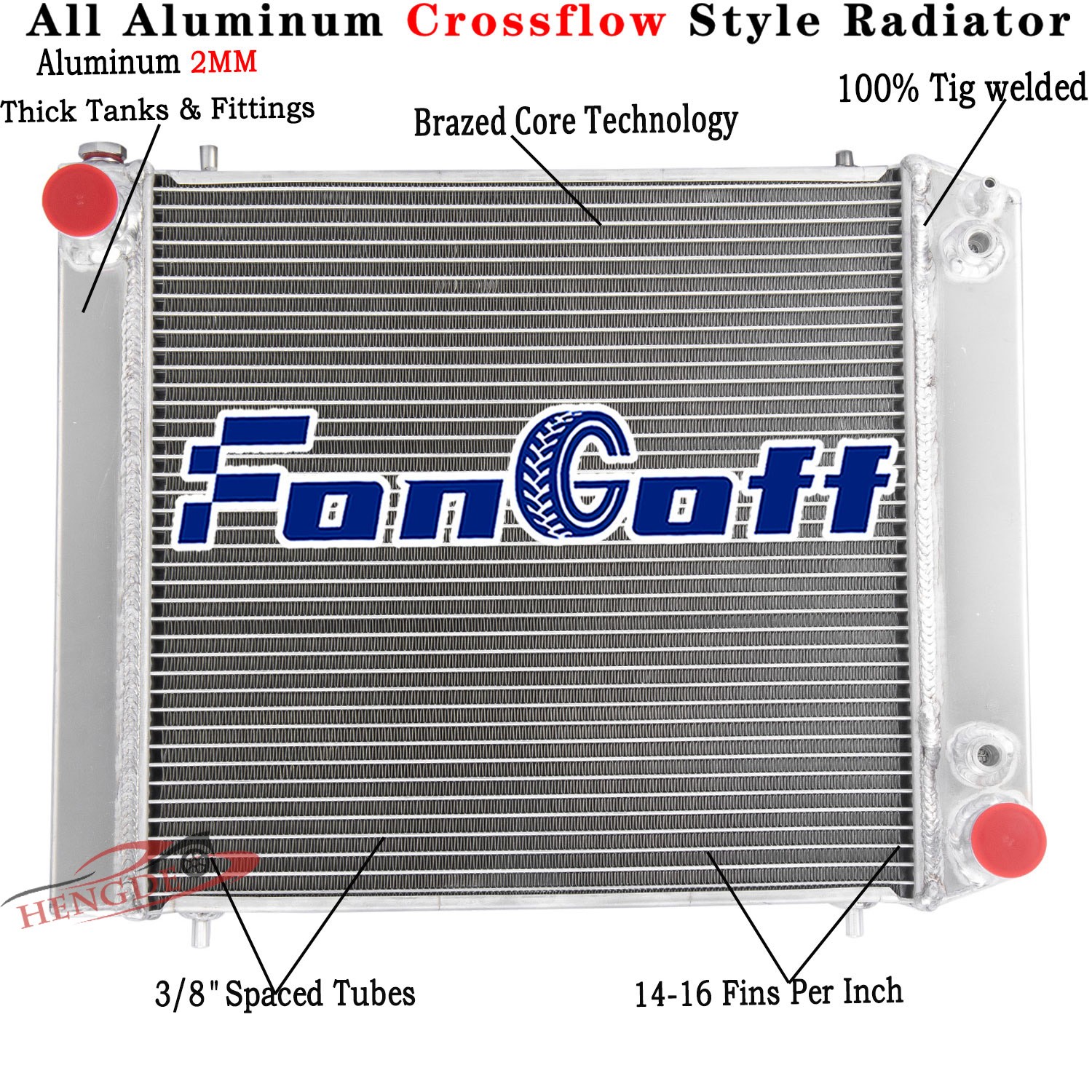 3 Row Radiator Fit 1989-94 Land Rover Discovery 1 Defender 200TDI Turbo 2.5L AT