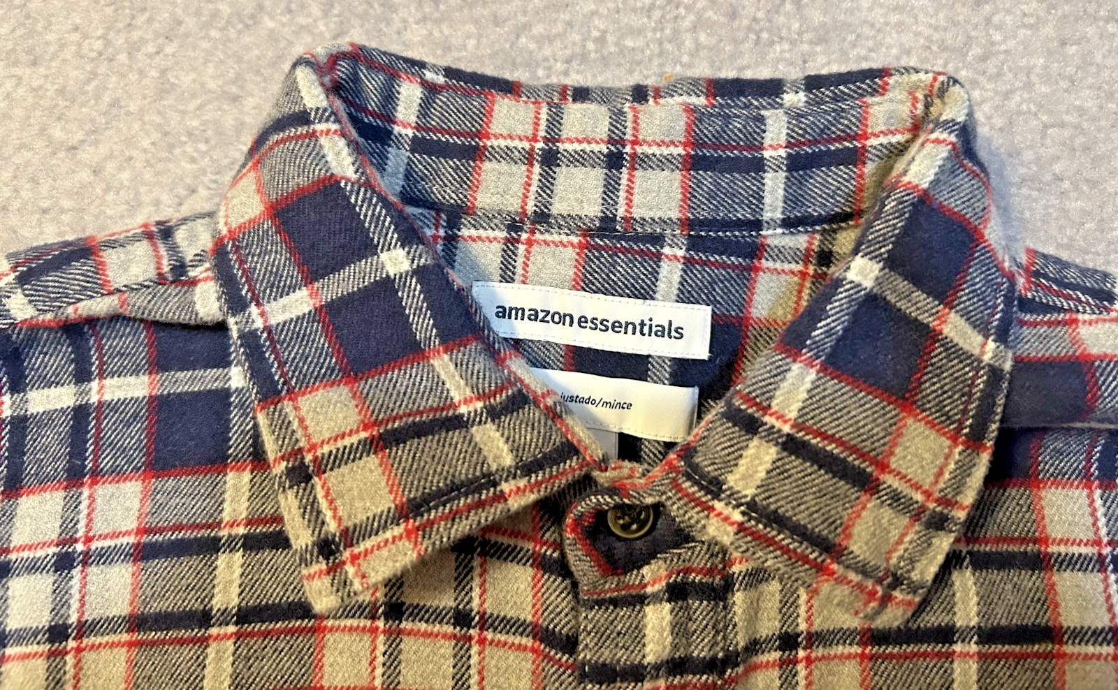 Amazon Essentials Men Small Button Up Plaid Flann… - image 6